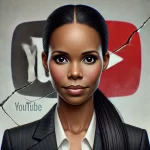 DALL·E 2024-09-11 00.31.53 - A realistic portrait of Candace Owens based on the provided reference, showing her with a composed and serious expression. She has sleek black hair pu